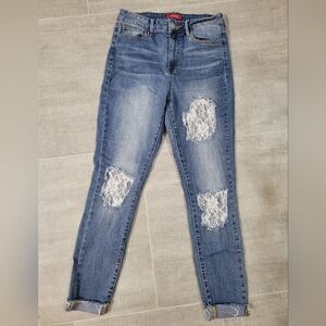 Guess Blue Jeans with Lace Details